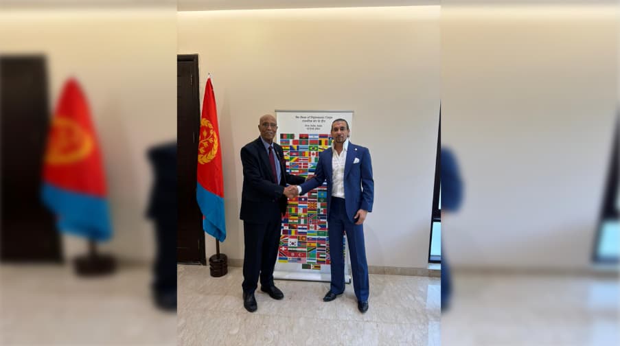 Gurdip Dev Bath meeting Ambassador Alem Tsehaye Woldemariam